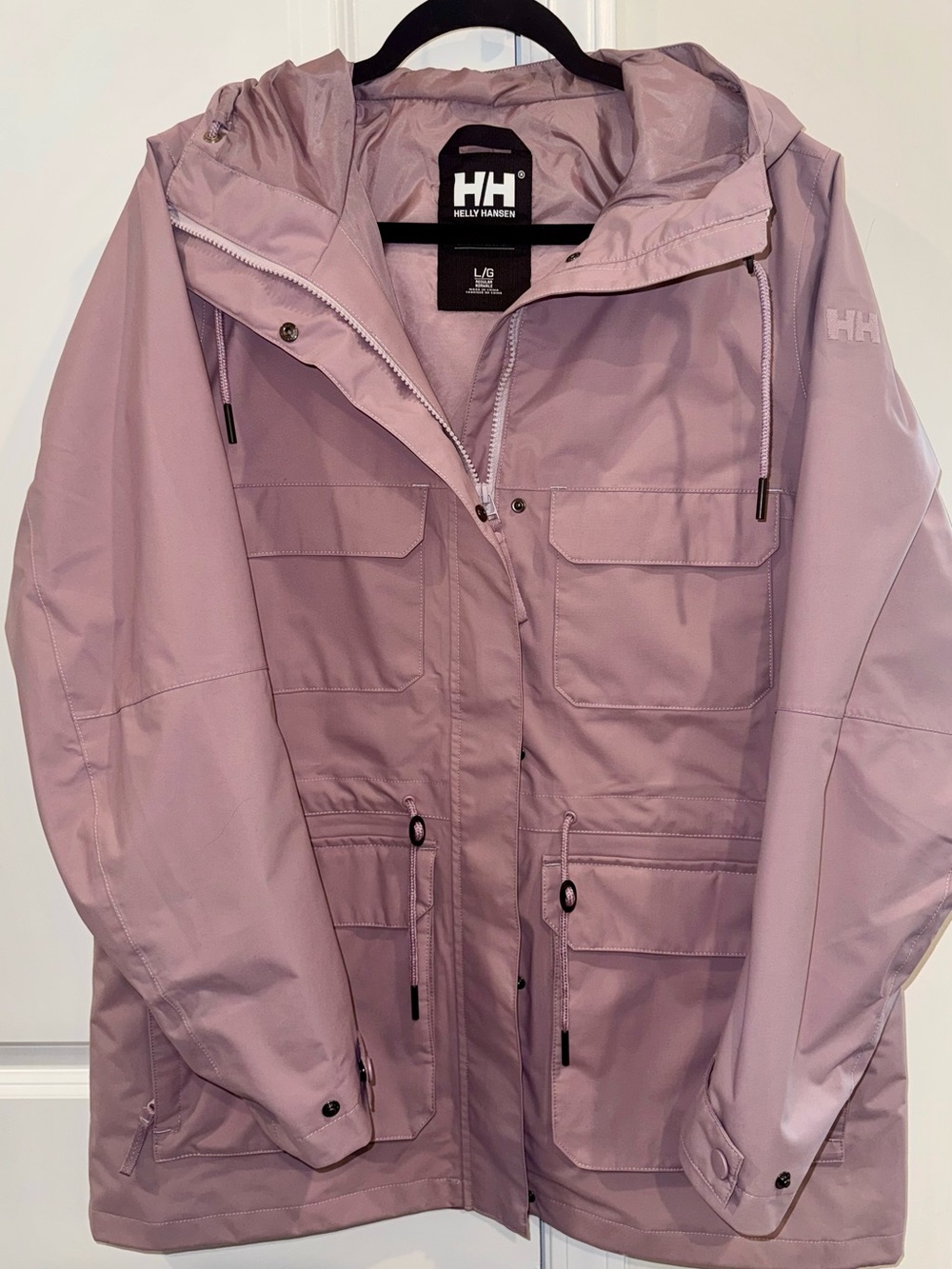 Helly Hansen Women's Escape Utility Raincoat Size Large - Purple Clay